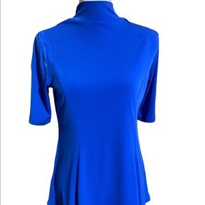 Susan Graver Mock Turtleneck, half Sleeves Blouse